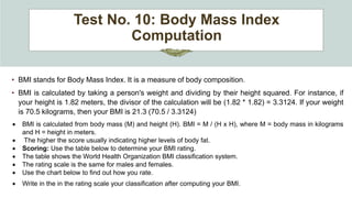 Physical Activity Towards Health and Fitness 3 Fitness Testing ...