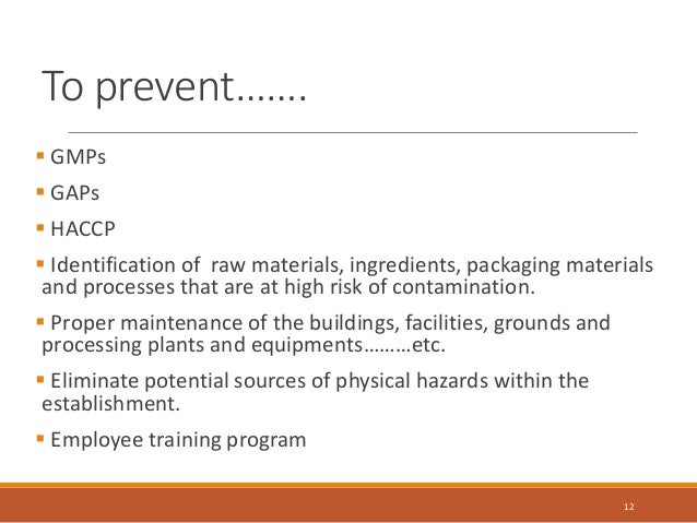 to prevent chemical how hazards Food To  Food In Hazard  How Biological Prevent