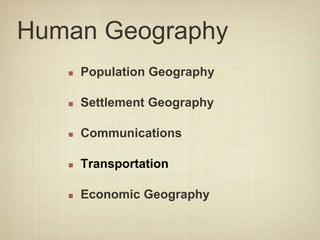 Physical and human geography ppt ms | PPTX