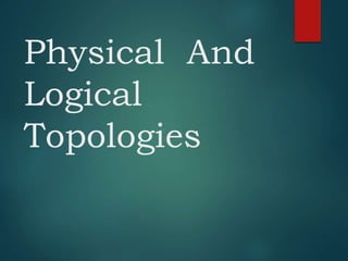 Physical And
Logical
Topologies
 