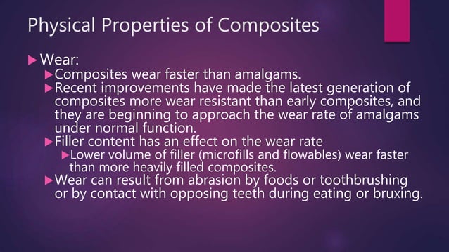 Physical and Mechanical Properties of Composites | PPTX | Oral care ...