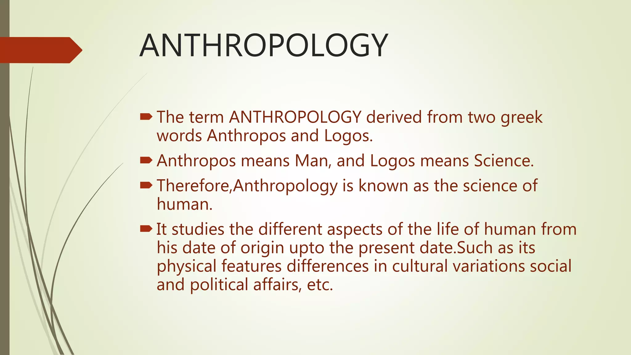 Anthropology | PPTX