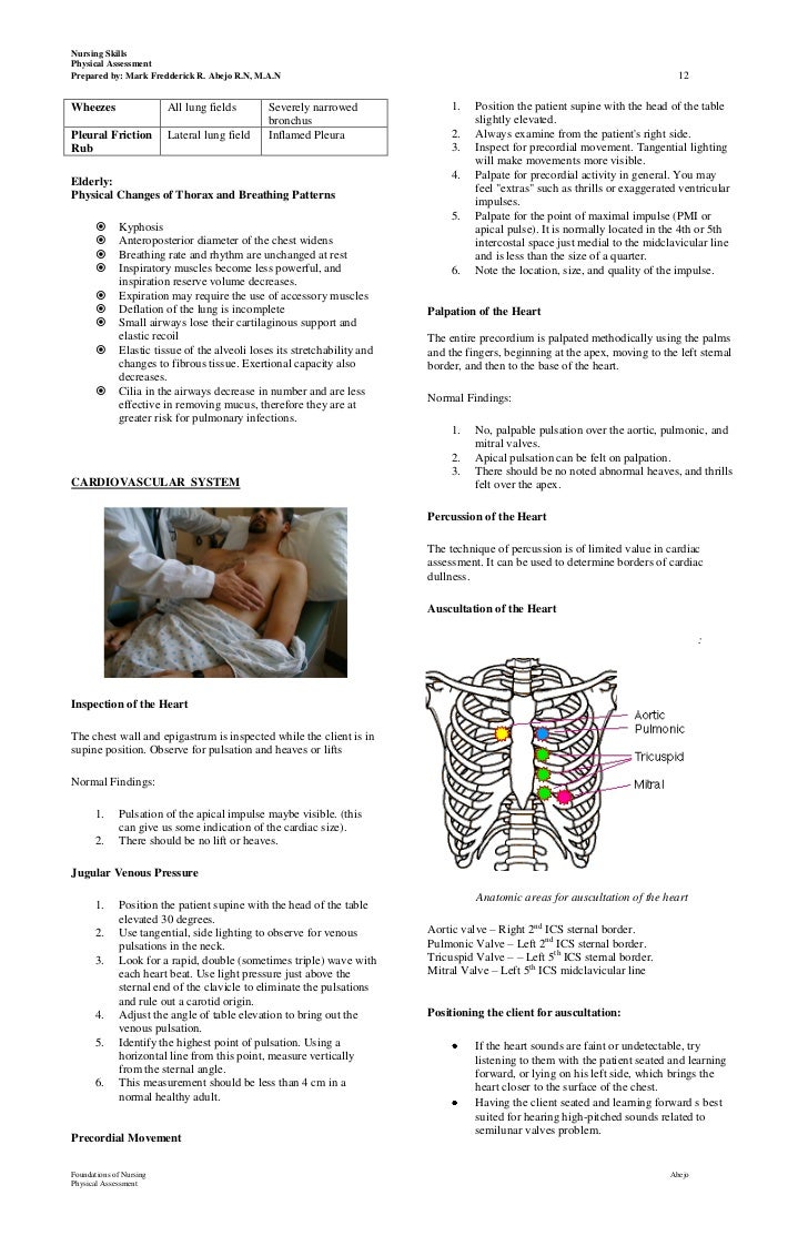 Physical Assessment Handouts
