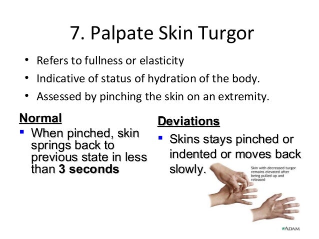 How To Chart Skin Turgor