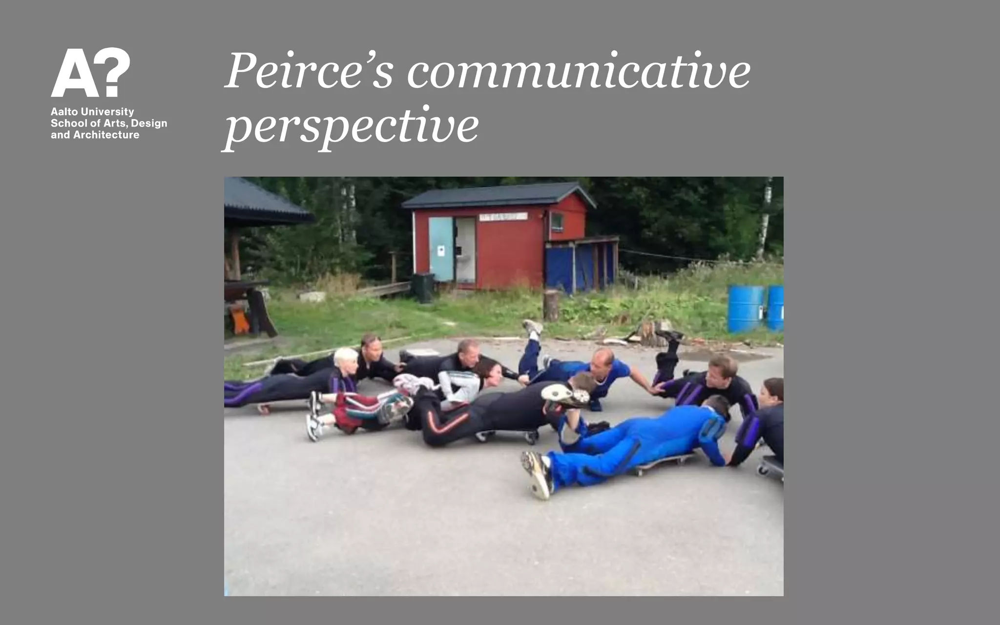 Peirce’s communicative
perspective
 