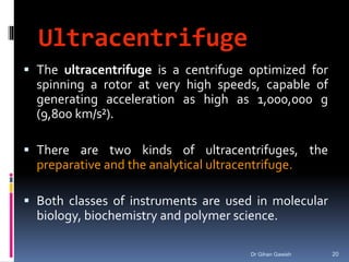 Preparative Rotor Physical_Biochemistry_2_Hydrodynamic_Met.ppt