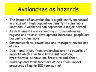 Physical Causes Lesson 3 Avalanche | PPT