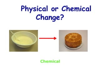 Physical or Chemical
Change?
Chemical
 