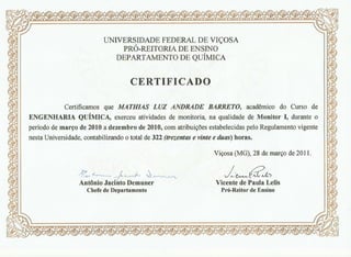 Physical Chemistry Tutor Certificate