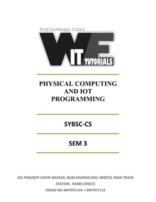 Physical computing and iot programming final with cp sycs sem 3 | PDF