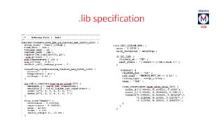.lib specification 
 
