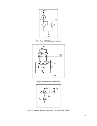 Physical designing of low power operational amplifier | DOC