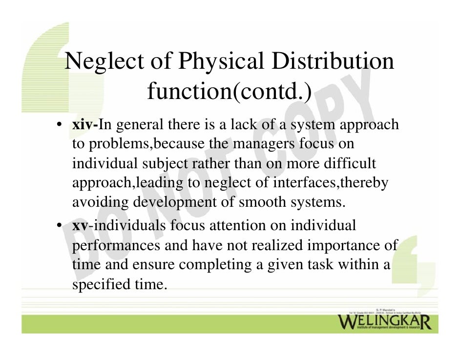 importance of physical distribution The importance of distribution: concept of distribution channels in marketing distribution channels provide a number of logistics or physical distribution. importance of physical distribution The importance of distribution: concept of distribution channels in marketing distribution channels provide a number of logistics or physical distribution.