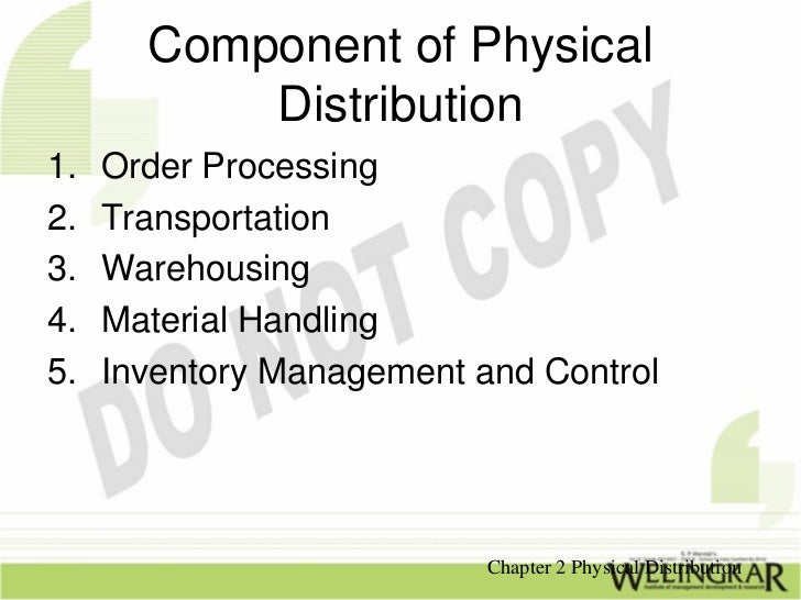 Dissertation on physical distribution system