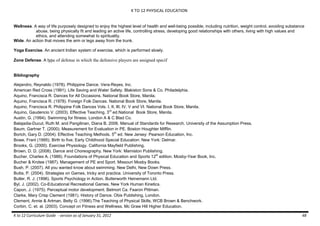 K to 12 Curriculum Guide for Physical Education | PDF