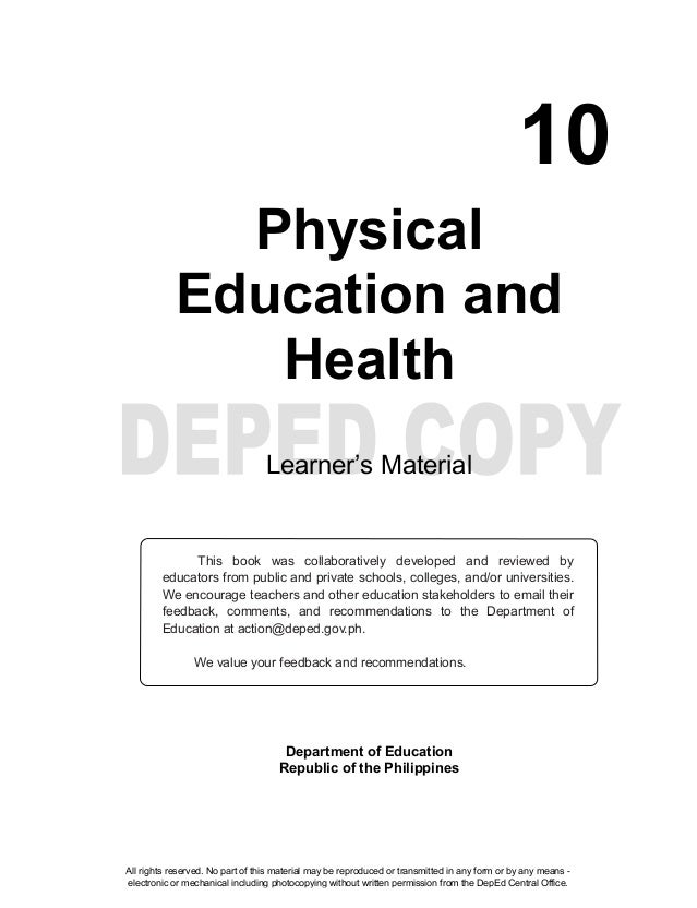 Physical Education 10 Learning Material