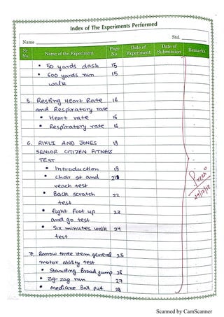 Physical education practical file - Saksham | PDF