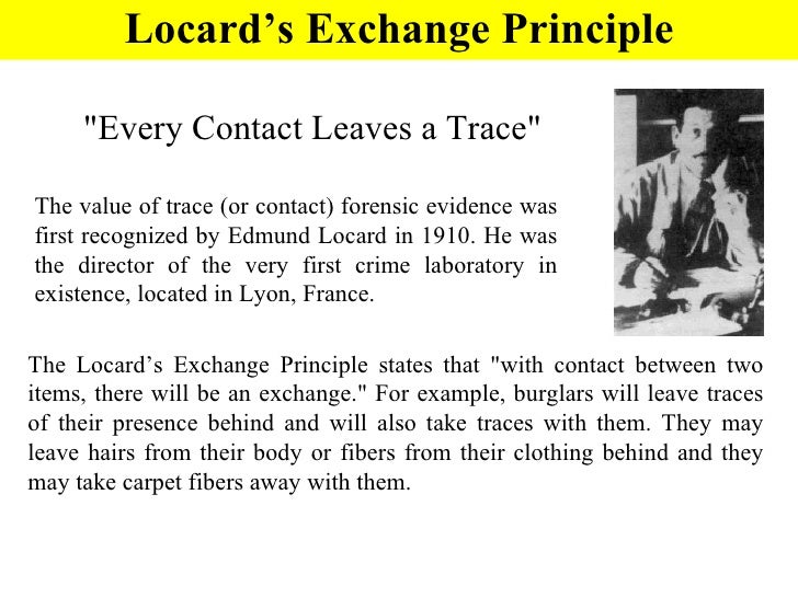 Locard`S Principle