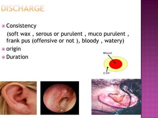 middle ear pathology as effusion , blast injury , perforating TM