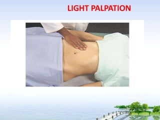 LIGHT PALPATION
 