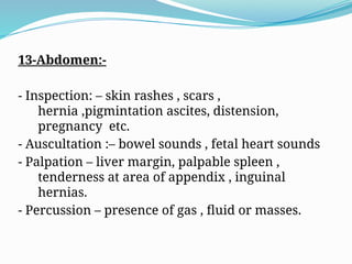 physical examination.pptx of entire patient body. | PPTX