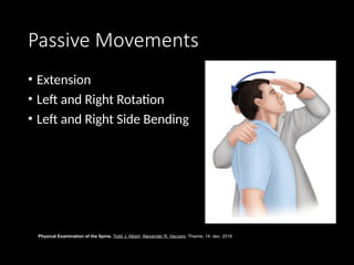 Passive Back Rotation Physical Examination Cervical and Lumbar Spine.pptx