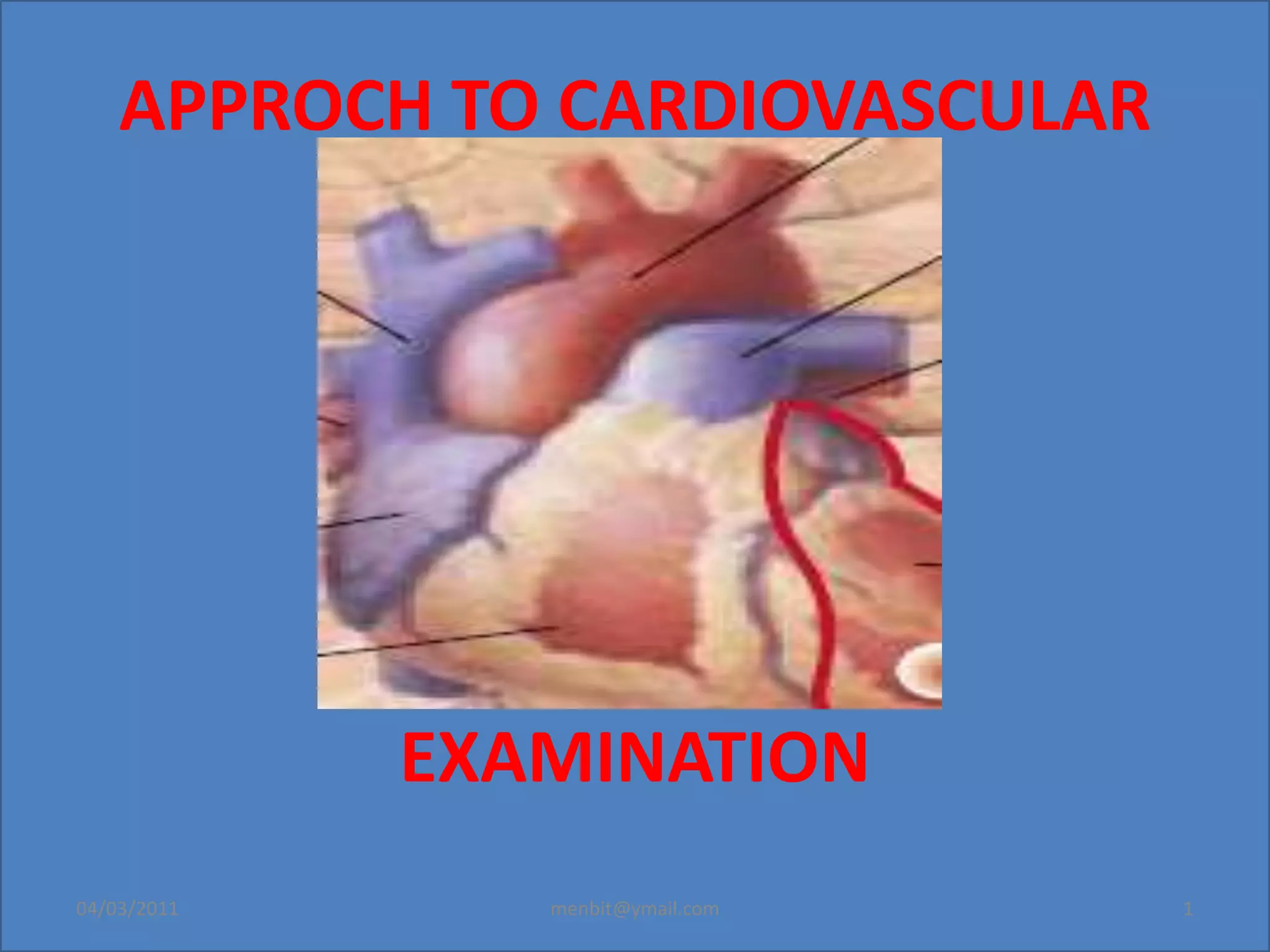 Physical examination of cvs PPT