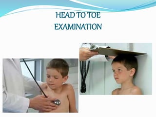 HEAD TO TOE
EXAMINATION
 