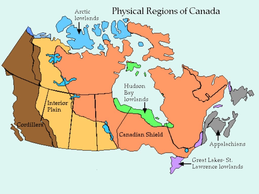 Physical features of canada