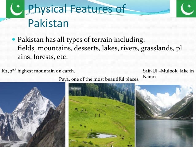 physical features of pakistan