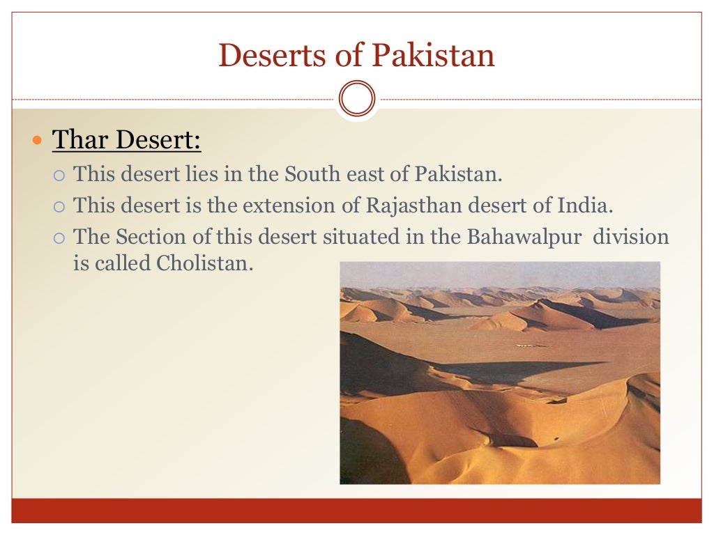 Physical Features Of Pakistan