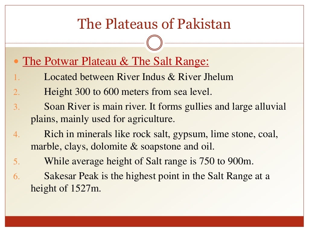 Physical Features Of Pakistan