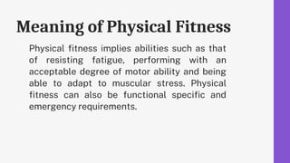 what is physical fitness