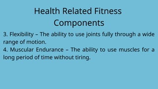 Physical Health Powerpoint PHYSICAL FITNESS.powerpoint presentation | PPTX