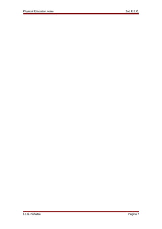 Physical Education notes 2nd E.S.O.
I.E.S. Peñalba Página 7
 