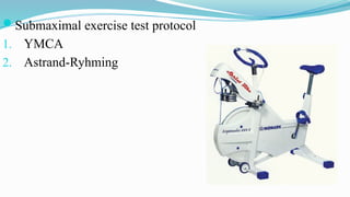 Submaximal Exercise Test Examples Physical fitness assessment | PDF