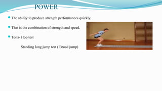 Springing Testphysio Physical fitness assessment | PDF