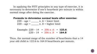 Physical fitness assessments and activities | PPTX