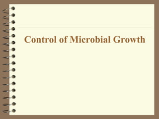 Control of Microbial Growth 