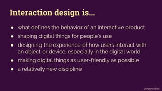 Physical interaction design | PDF