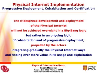 Internet Physical Examples Physical internet manifesto 1.9 2011 04-21 english bm | PPTX