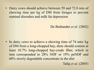 Ndf Ruminants Physically effective ndf | PPTX