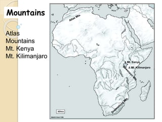 Black And White Physical Map Of Africa Physical Map Of Africa 18 320 