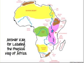 Physiographic Map Of Africa Physical Map Of Africa