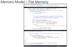 Memory Model – Flat Memory
 