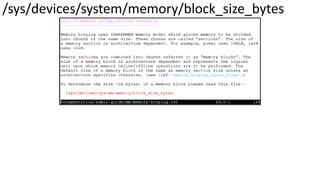 /sys/devices/system/memory/block_size_bytes
 