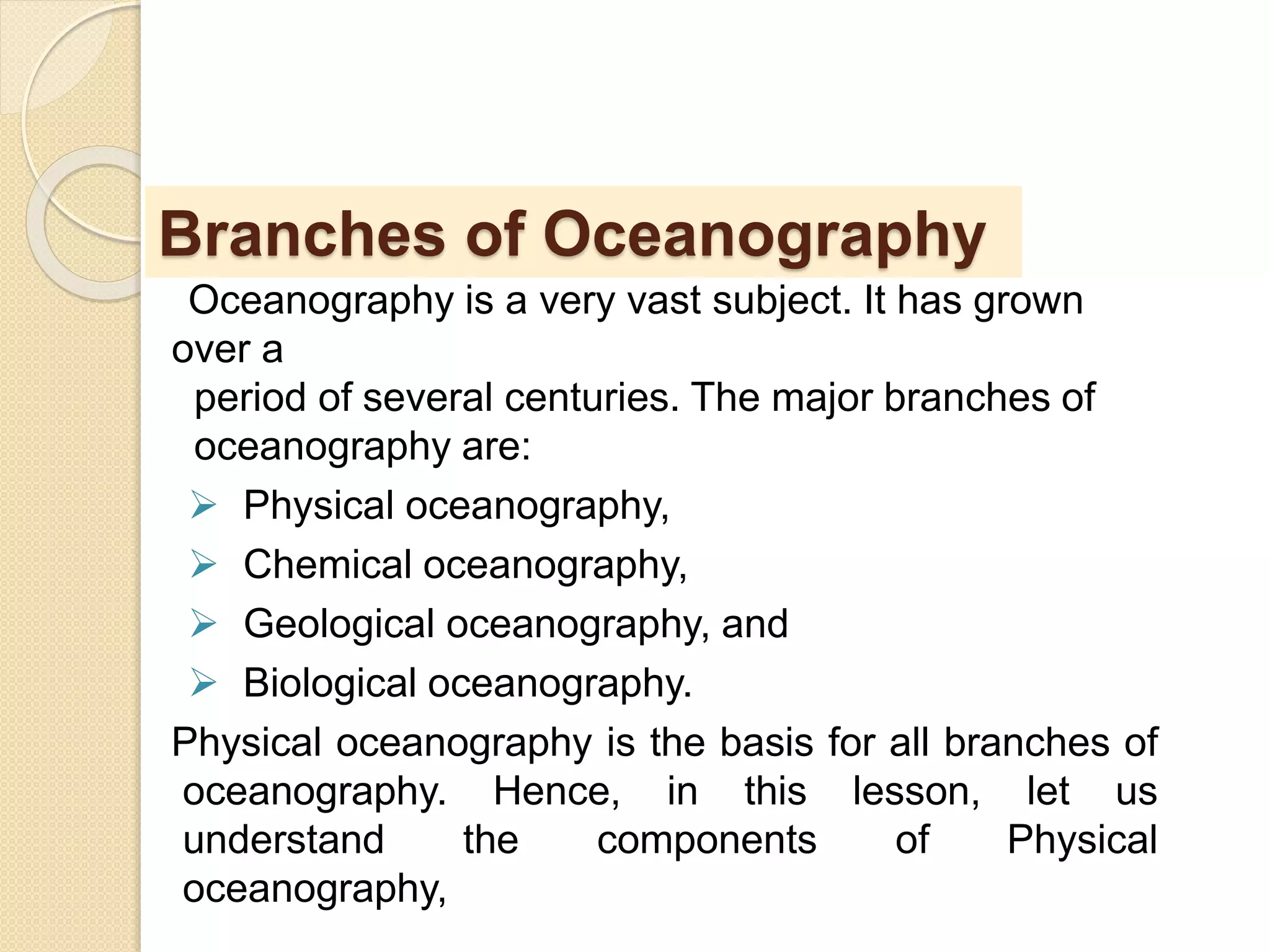 Physical Oceanography | PPTX