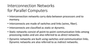 Physical organization of parallel platforms | PPTX
