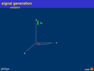 HOME
philips
X
Y
Z
Bo
signal generation
exitation
 