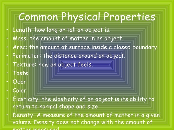Physical Properties
